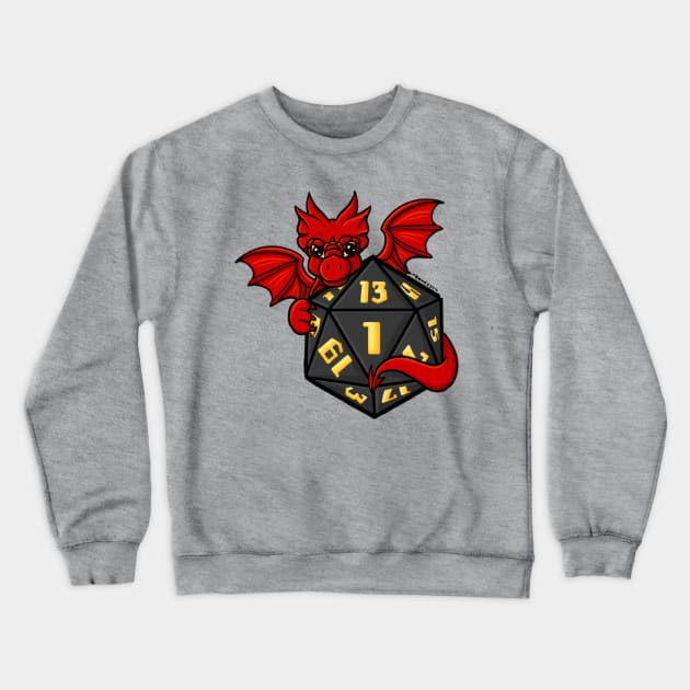 Dice and Dragons Crewneck Sweatshirt by Kame630